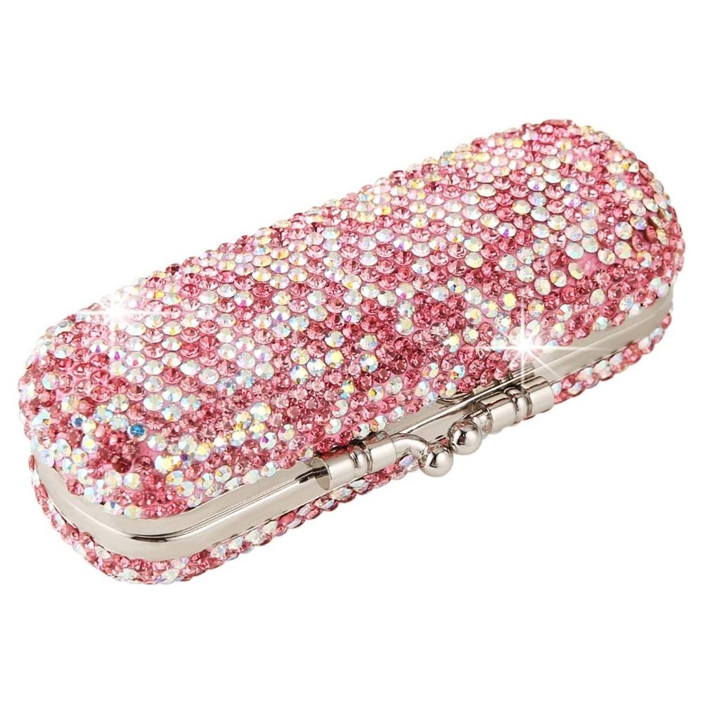 NWT Sparkling Bling Swarovski Crystal Rhinestone Lipstick Case + FREE Gi…